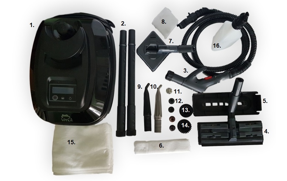 Parní čistič kompletní výbava 2